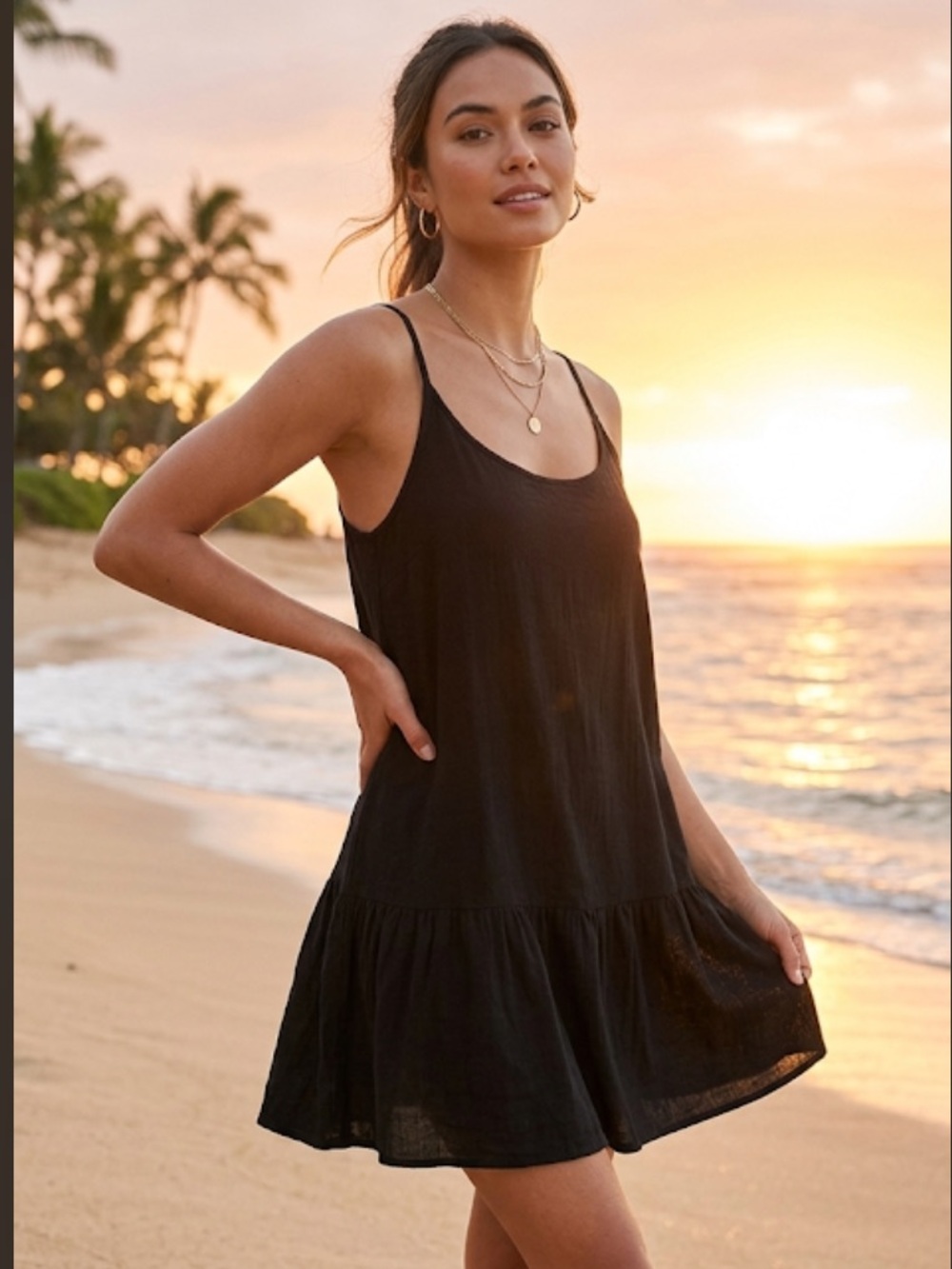 New! RIP CURL 🌊 Surfer Girl Cover Up Dress | Beachy Black